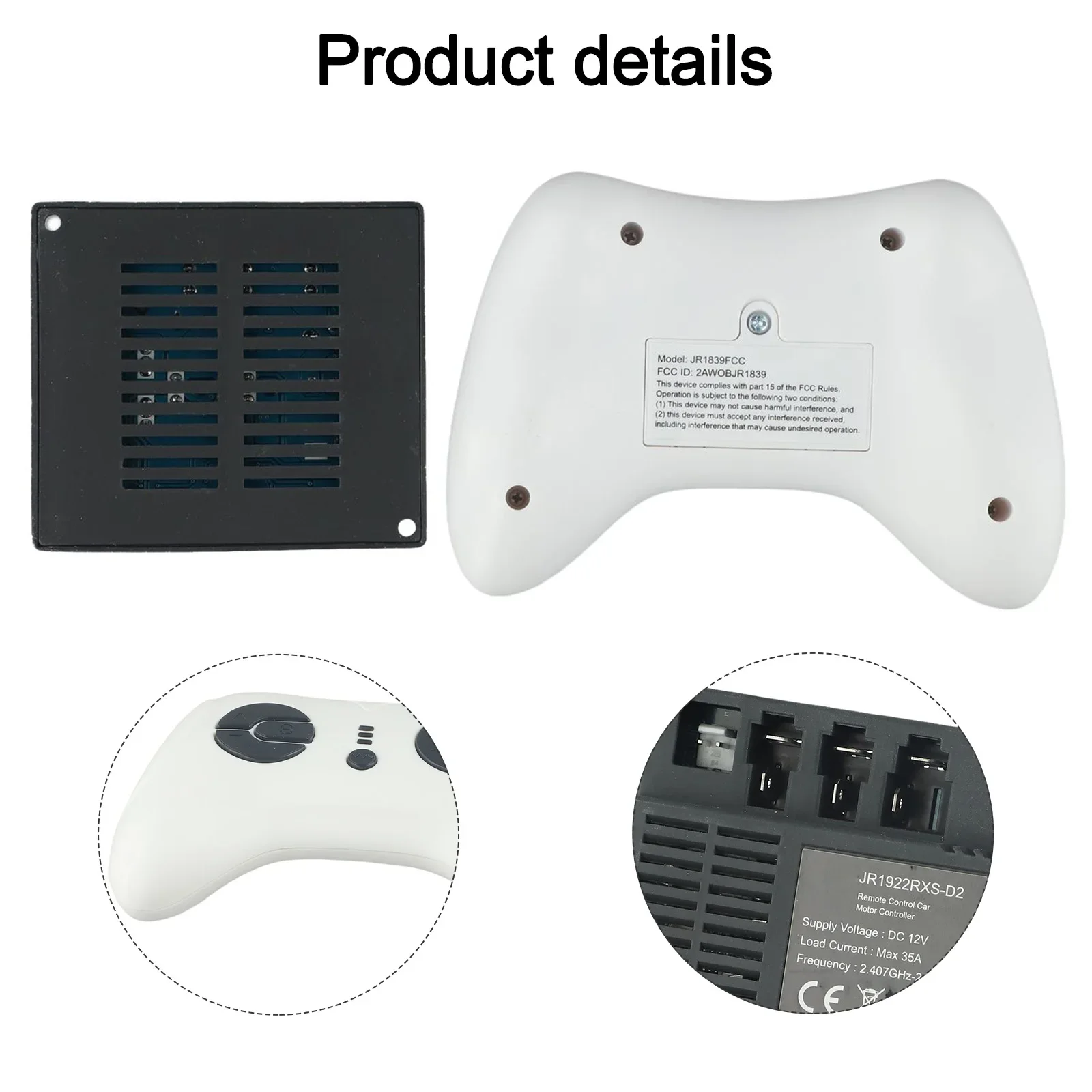 Remote Control Receiver for JR1922RXS D2 12V Children's Electric Car Reliable Performance and Easy Installation Steps