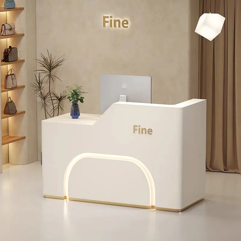 

Simple Modern Internet Celebrity Checkout Page Store Small Women's Clothing Store Bar Counter Beauty Salon Front Desk Cream Wind
