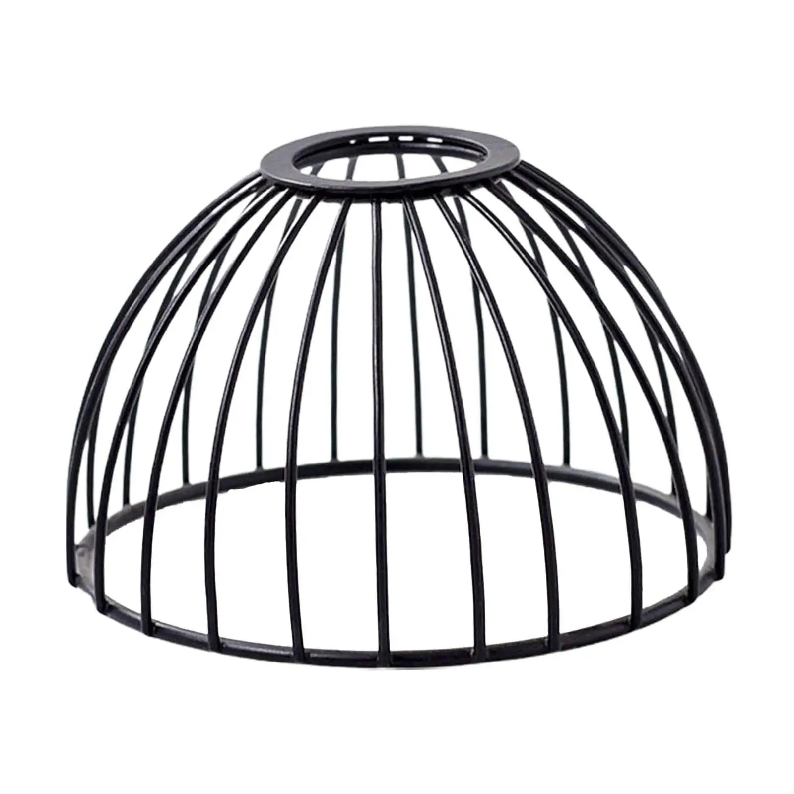 Wrought Iron Lampshade Birthday Gift Lamp Cover Small Bird Cage Shape Unique for Restaurant Bathroom Kitchen Household Farmhouse