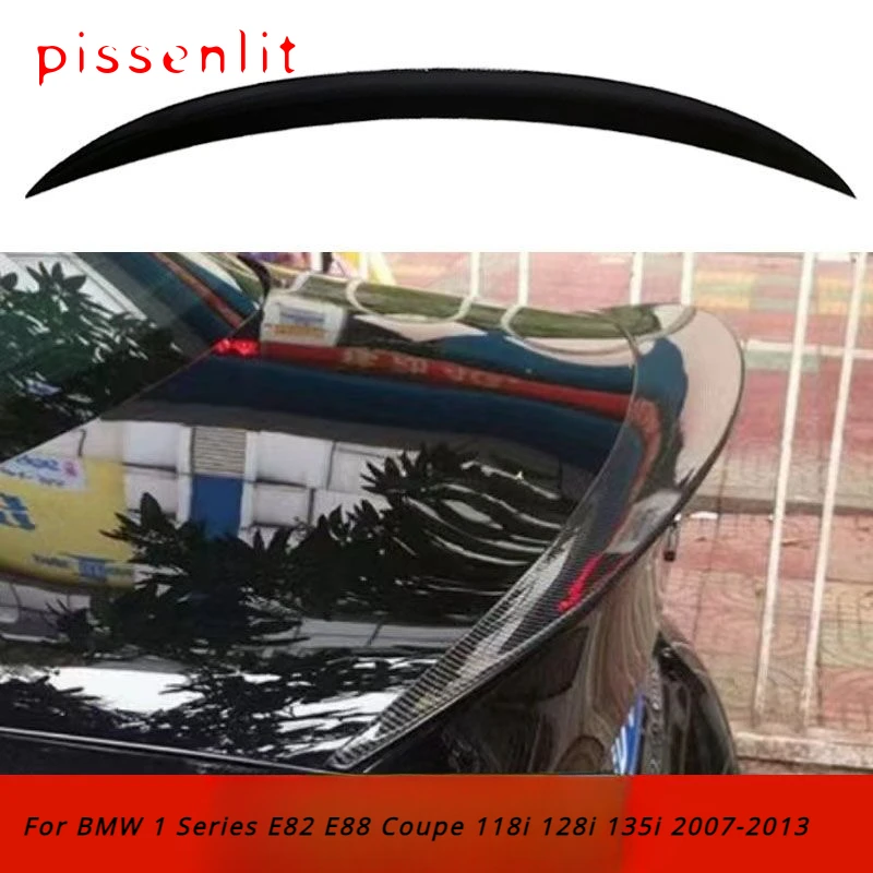 Car Rear Trunk Spoiler For BMW 1 Series E82 E88 Coupe 118i 128i 135i 2007 2008 2009 2010 2011 2012 2013 Rear Roof Spoiler Wing