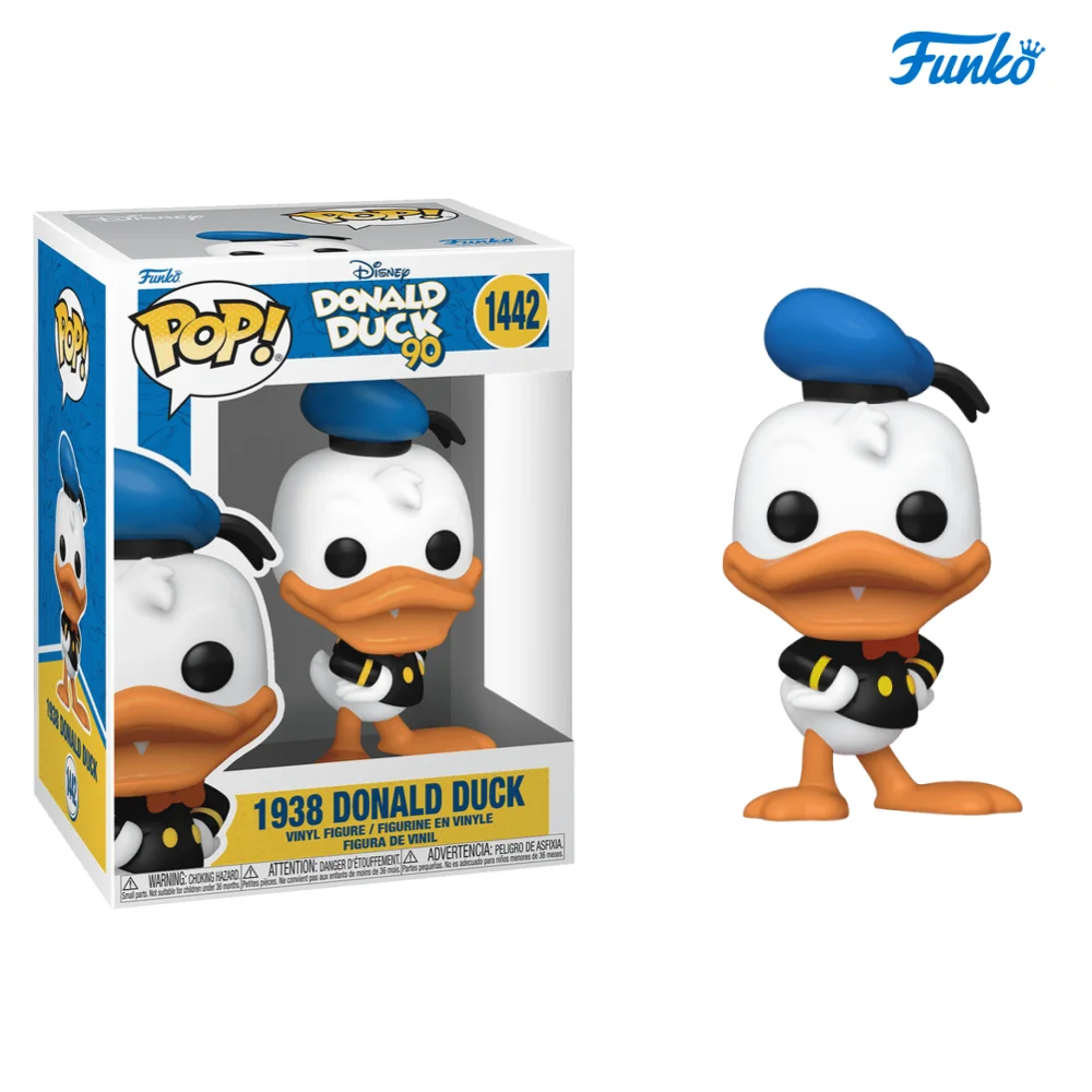 Funko Pop Disney 1938 Donald Duck Anime Figure #1442 1443 VINYL Figures Desktop Decoration Figurine Children's Model Toy Gift