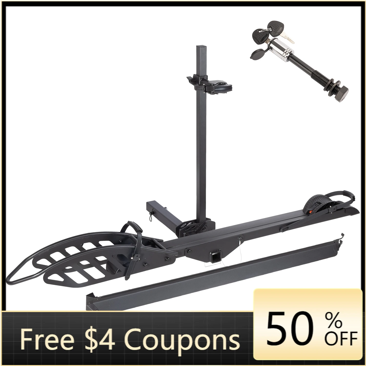 

STLF New Arrival 100 Lbs Capacity E Bike Electric Bicycles Rack Carrier for Car Hitch
