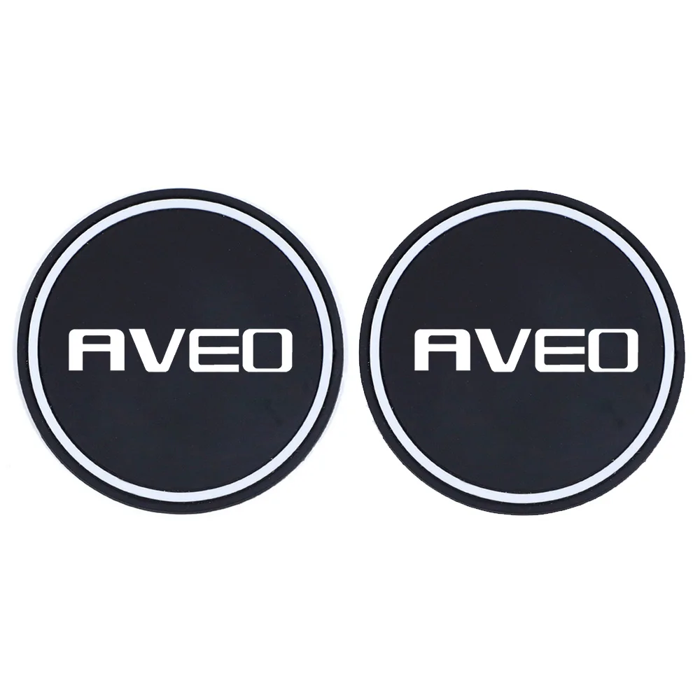

2pcs Car Cup Holder Anti Slip Insert Coaster Pads For Chevrolet AVEO T250 2006 - 2012 Auto Water Cup Holder Silicone Mat