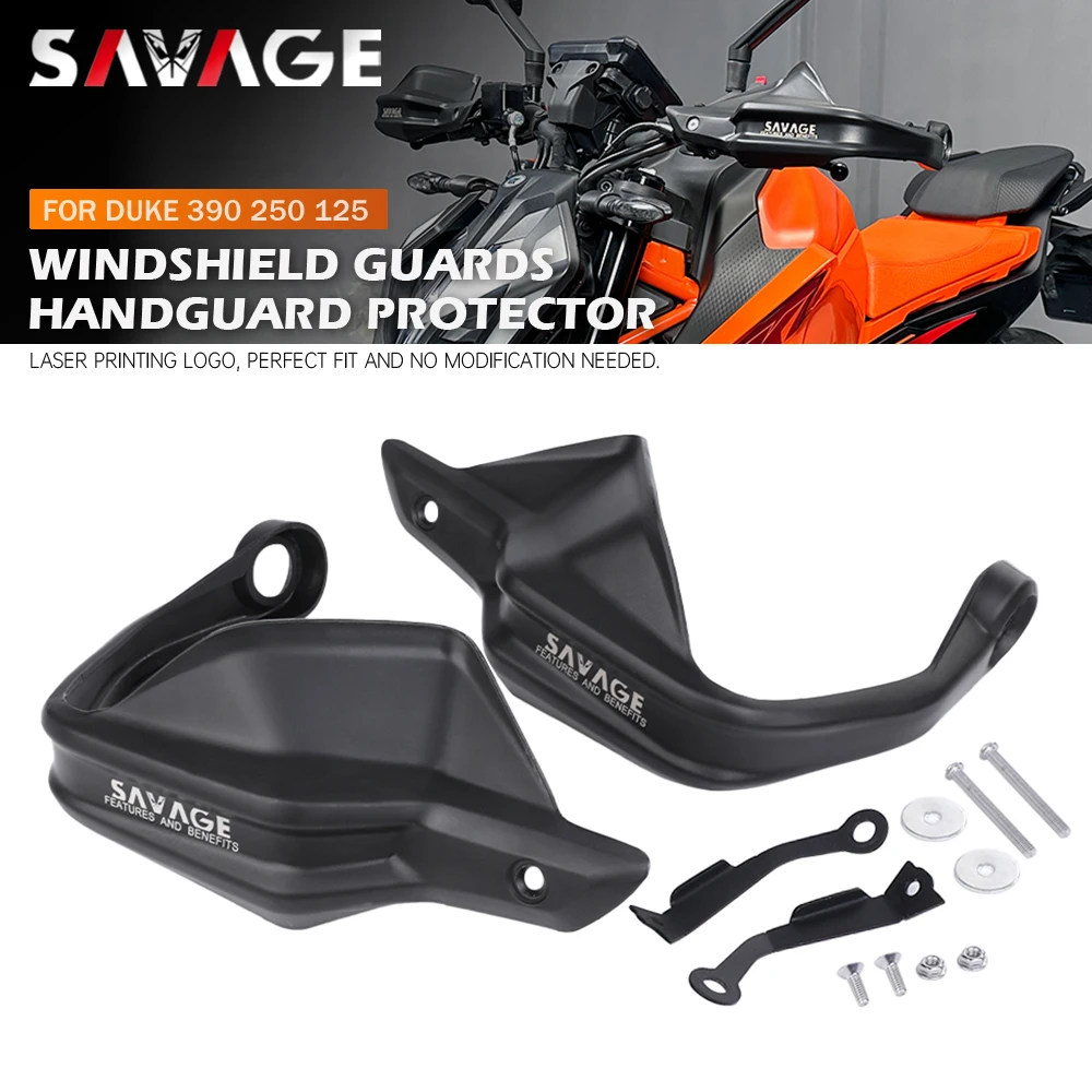 

For DUKE 390 250 125 Handlebar Handguards Hand Windshield Guard Wind Deflector Motorcycle Handle Lever Protector Duke390 Duke125