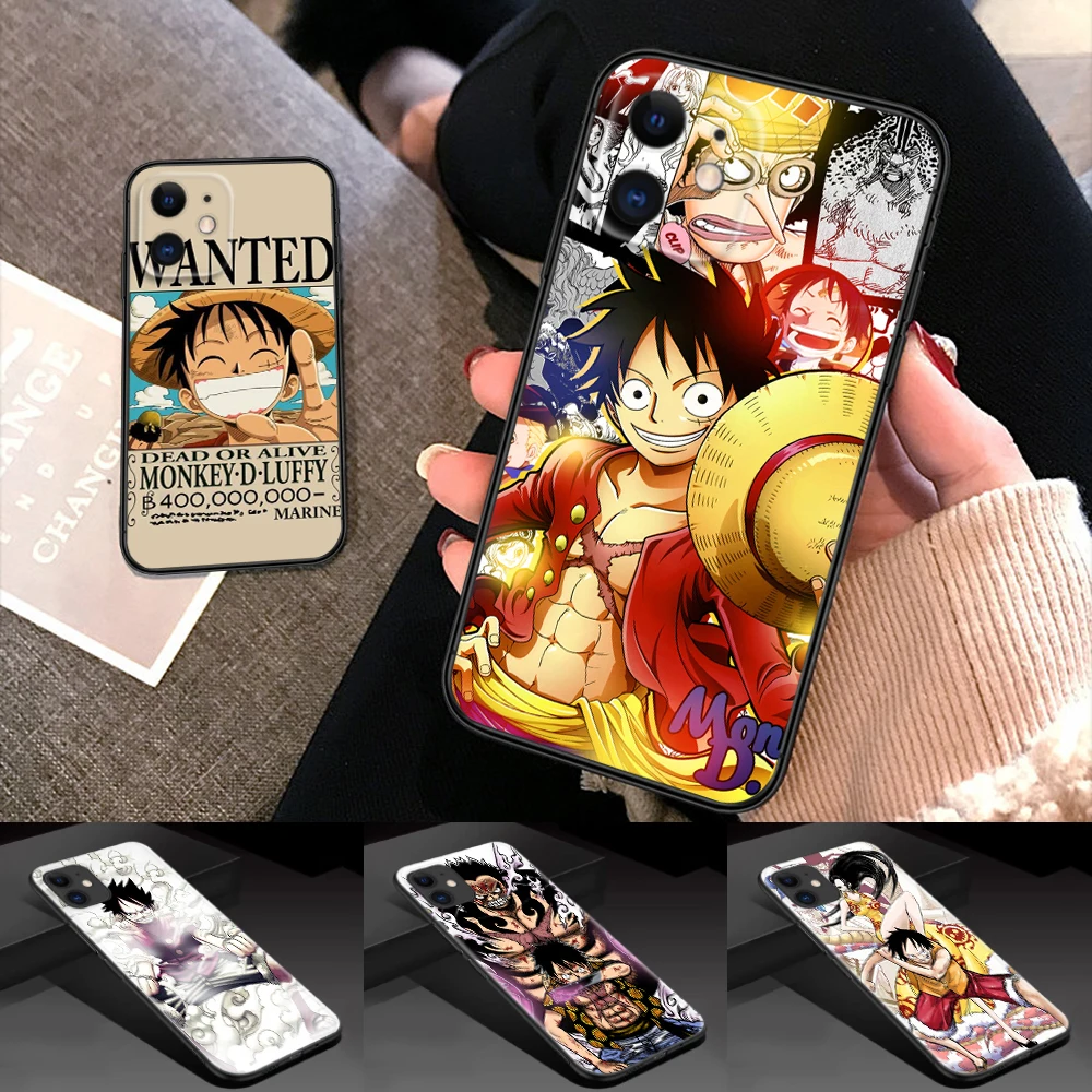 T26 anime collage one P-piece Soft Silicone Phone Case for iPhone 15 14 Plus 13 12 11 X XS XR Pro Max Mini 8 7 Plus