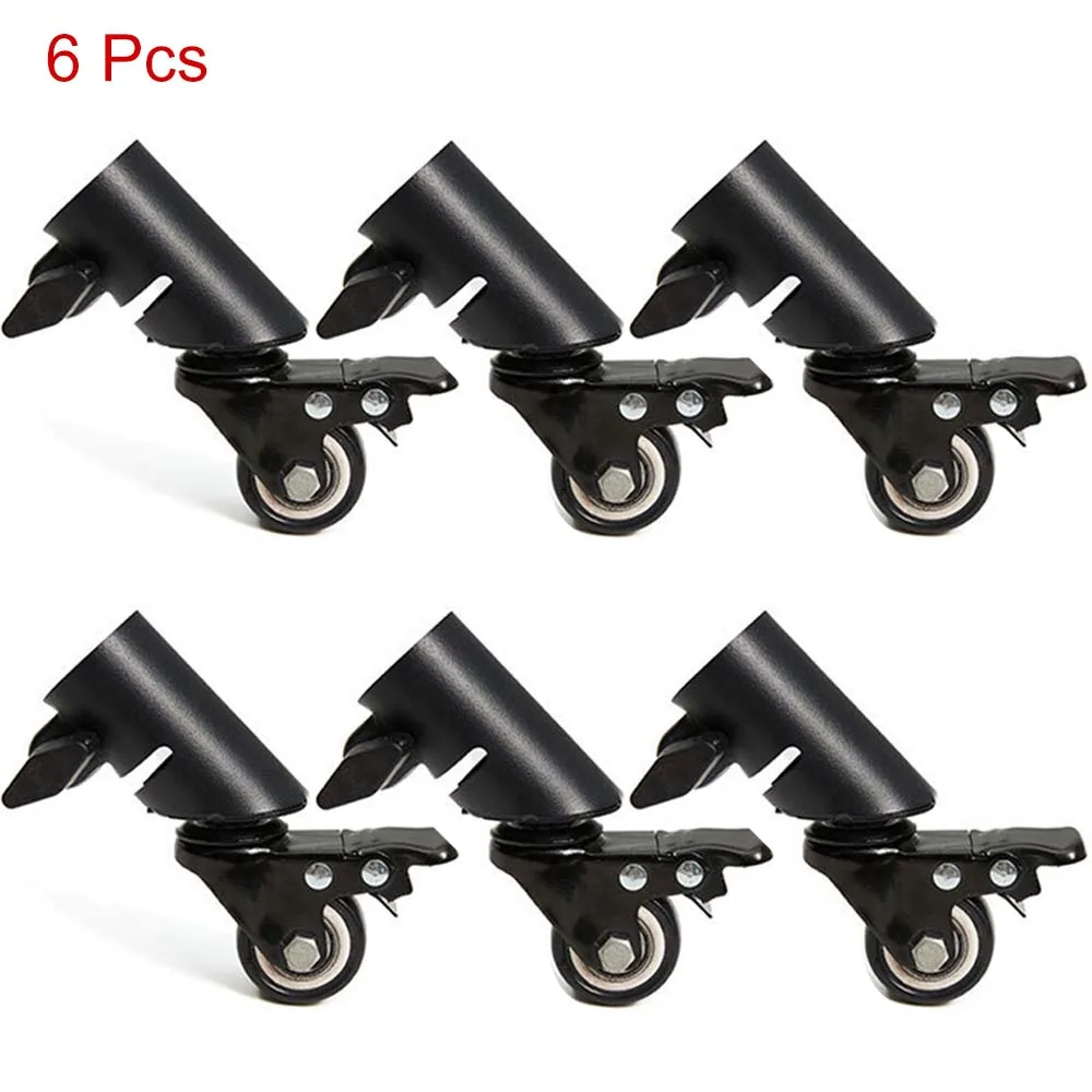 3 Buah Katrol Tripod Universal 35Mm Roda Braket Speaker Kastor Aksesori Roda Tripod Senyap