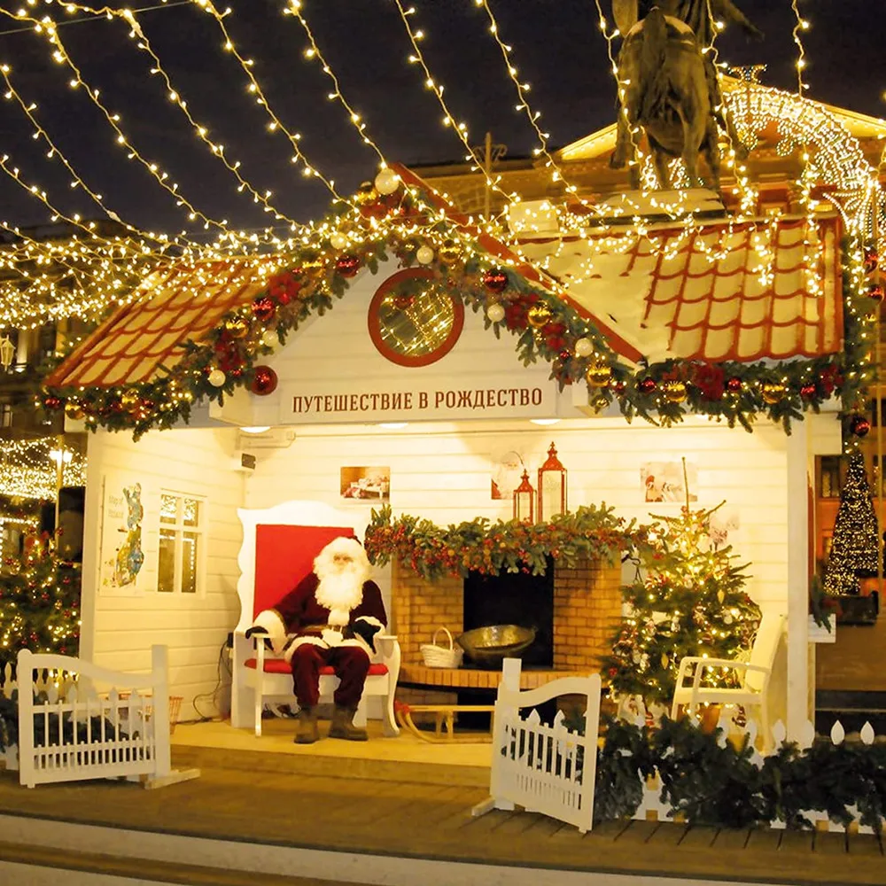 Guirnalda de luces LED para decoración de fiestas, iluminación de boda, lámpara de árbol de Navidad, hadas, barras de interior al aire libre, 10m, 20m, 30m, 50m