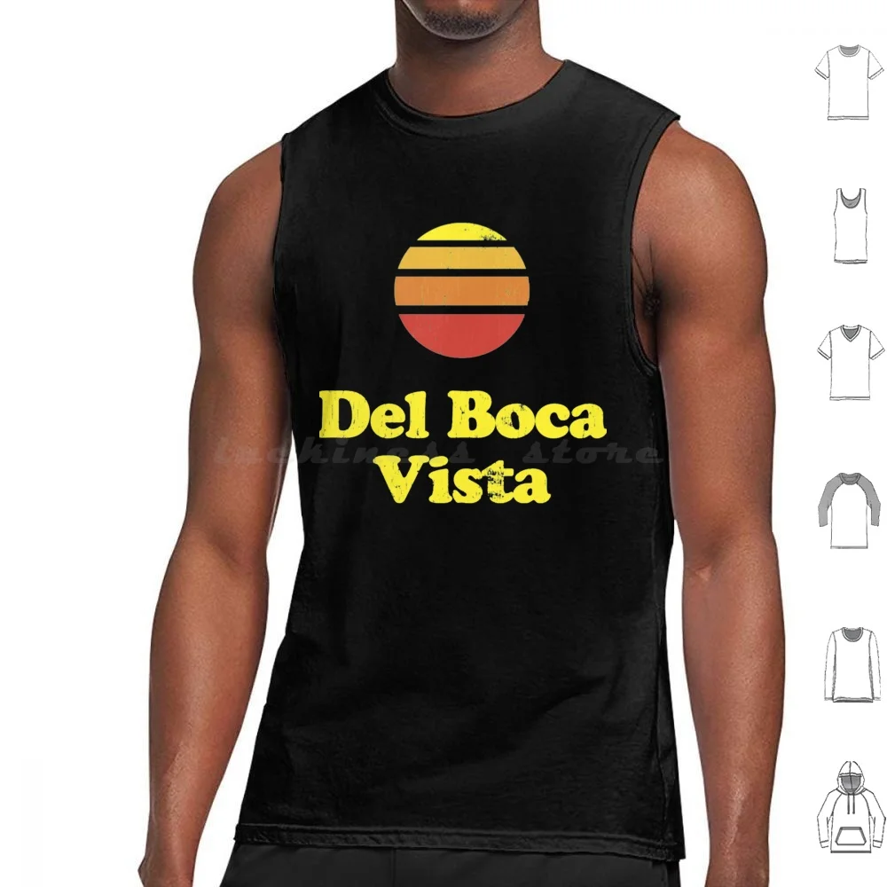 Del Vista Tank Tops Print Cotton Jerry Seinfeld George Kramer Tv Funny 90S Cosmo Kramer Elaine Benes Sitcom Comedy