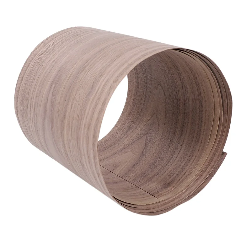 Natural Black Walnut Cathedral Grain Veneer, 0.5mm, for Instrument Making & Guitar Body Veneering, Size 250x20cm.