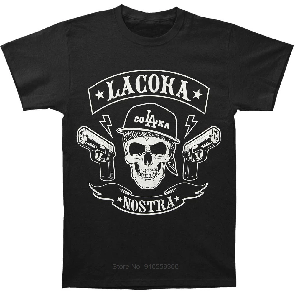 Funny Men t shirt Women novelty tshirt La Coka Nostra MC (LA) T-Shirt male brand teeshirt men summer cotton t shirt