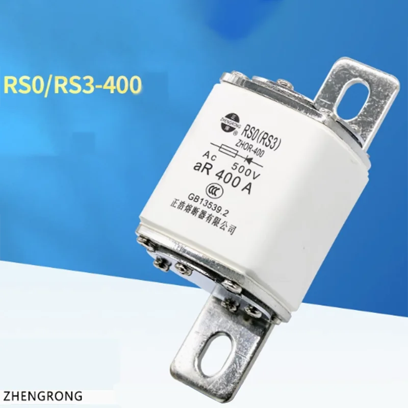 New RS0-400 RS3-400 RS3 RSO Fast Fuse Ceramic Core Fuse 200A 250A 300A 400A Copper Piece 500V for Electrical Circuit Protection