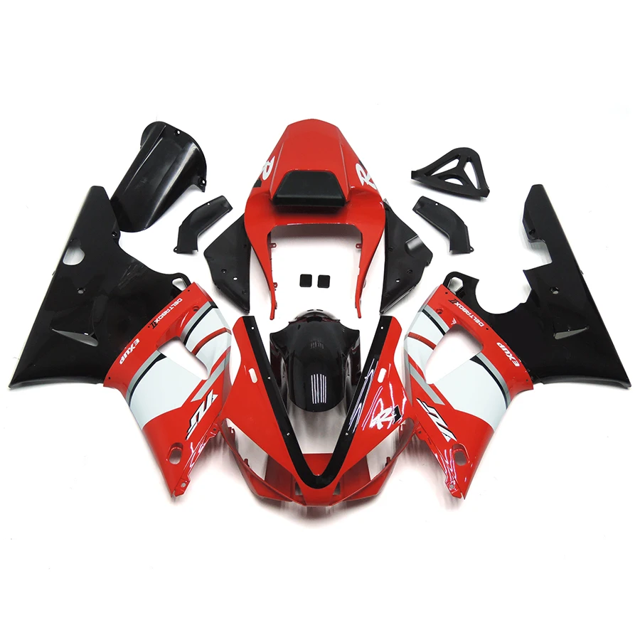 Motorcycle Fairing Set Body Kit Plastic For Yamaha YZFR1 YZF-R1 YZF R1 2000 2001 Accessories Injection Full Bodywork Cowl Black