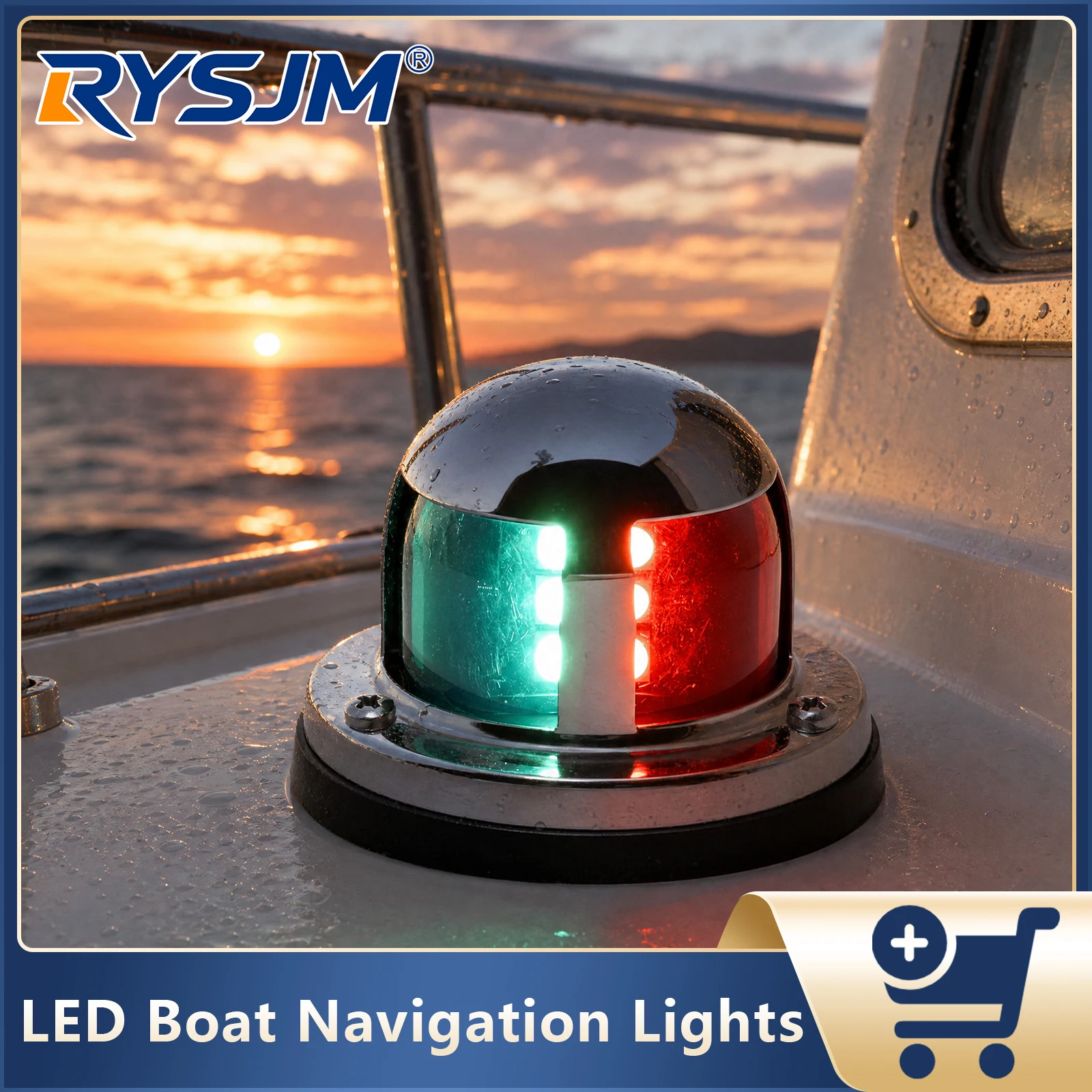

1PC Warning Signal Light For Marine Yacht LED Navigation Lights Sailing Lamp Boat Navigation Lamp Anchor Lights Accessories