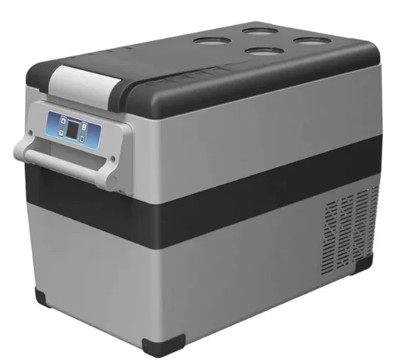 Portable Car Compressor Refrigerator, DC 12V/24V Digital Display Auto Freezer for Camping RV Outdoor Road Trip Food Storage