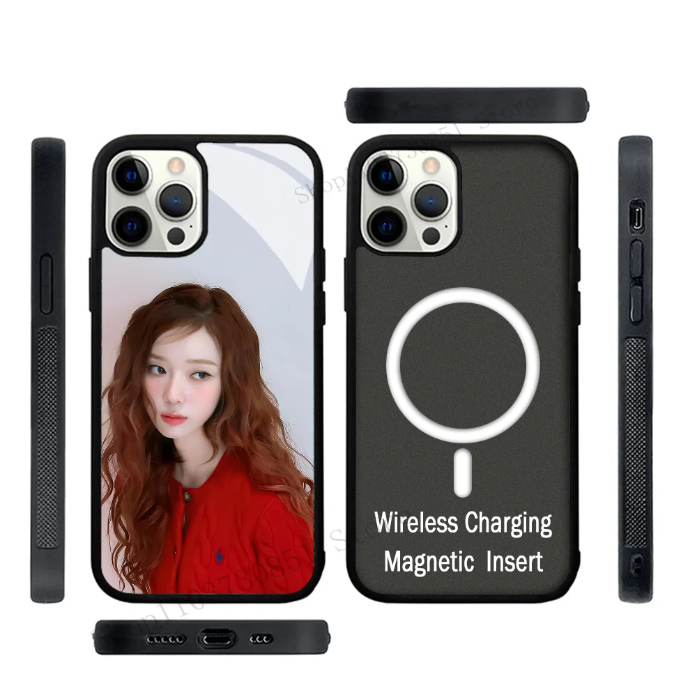 Корейский чехол для телефона для группы девушек Сильный магнитный для IPhone 15 14 13 Pro Max 11 12 Mini Alex зеркальный Kpop A-Aespa зимний для Magsafe