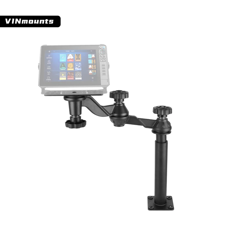 

Boat Fish Finder Mount, Adjustable Aluminum Telescopic Arm Bracket, Extendable 510mm Anti-Corrosion Holder for 9-inch Display