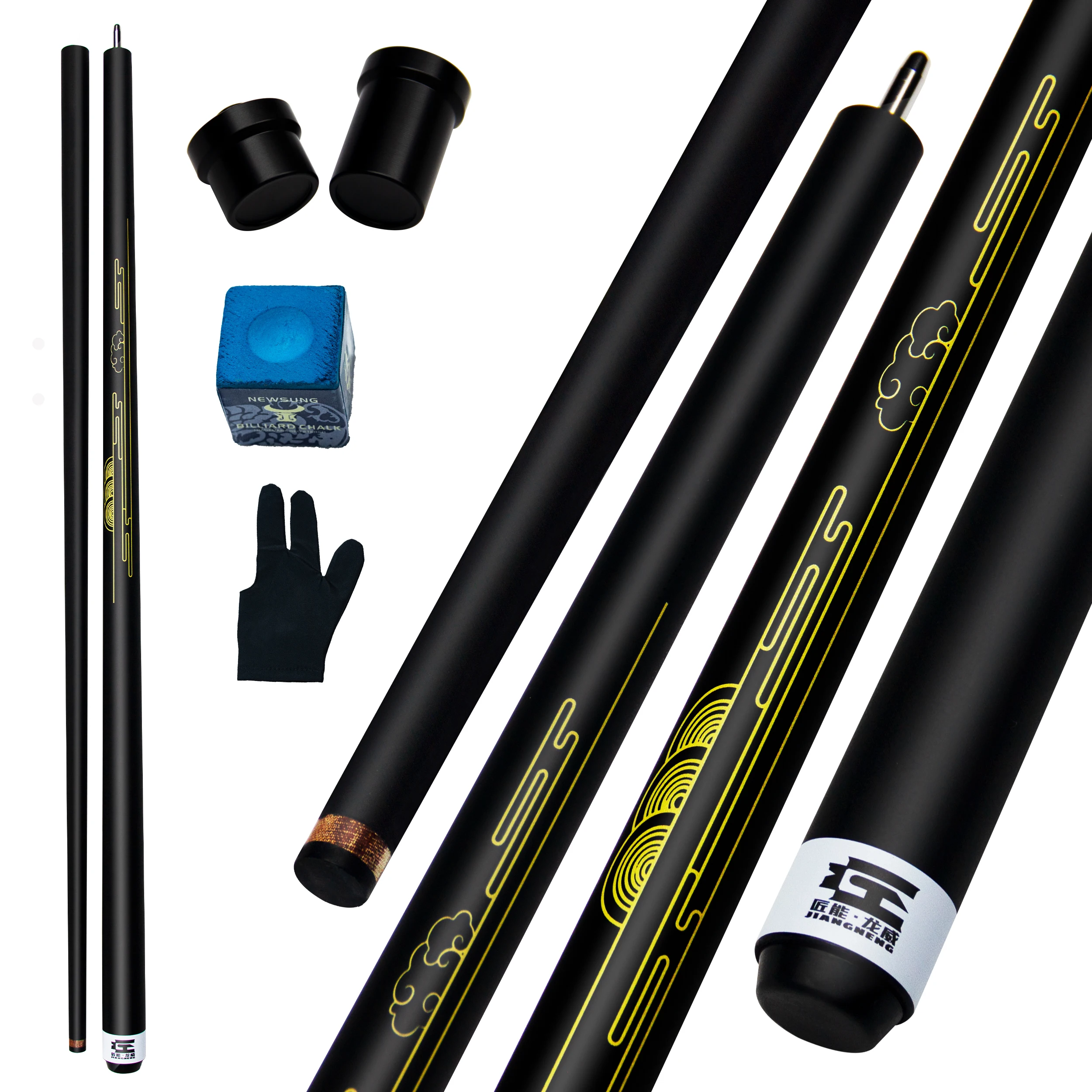 عصا استراحة حمام السباحة مكونة من قطعتين مقاس 58.46 بوصة مع عصا بلياردو احترافية بطرف 13 مم (19-21) #6