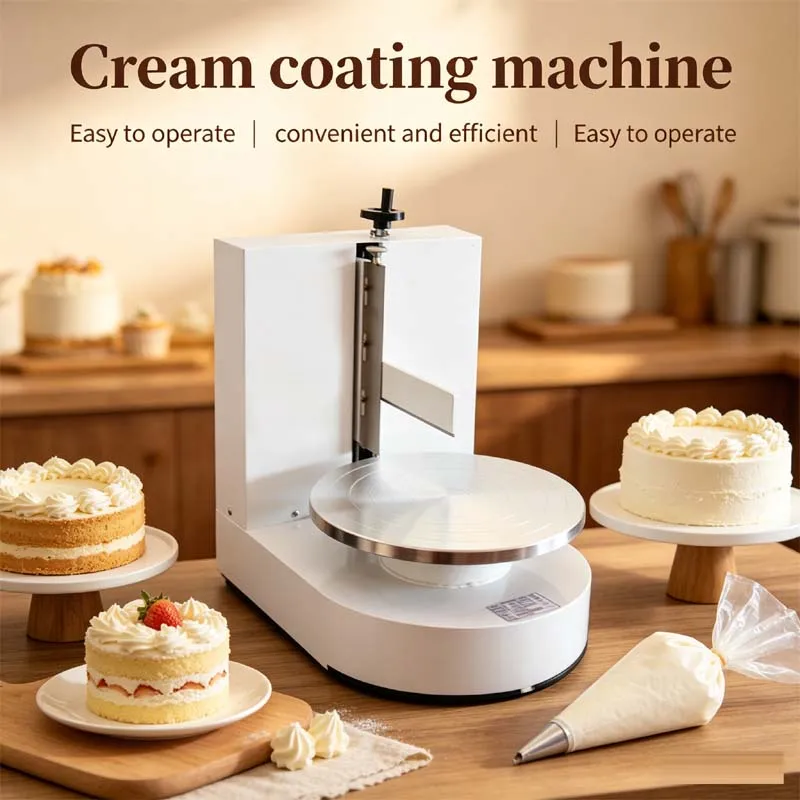 

Round Cake Cream Spreading Coating Filling Machine Cake Bread Cream Decoration Spreader Smoothing Machine