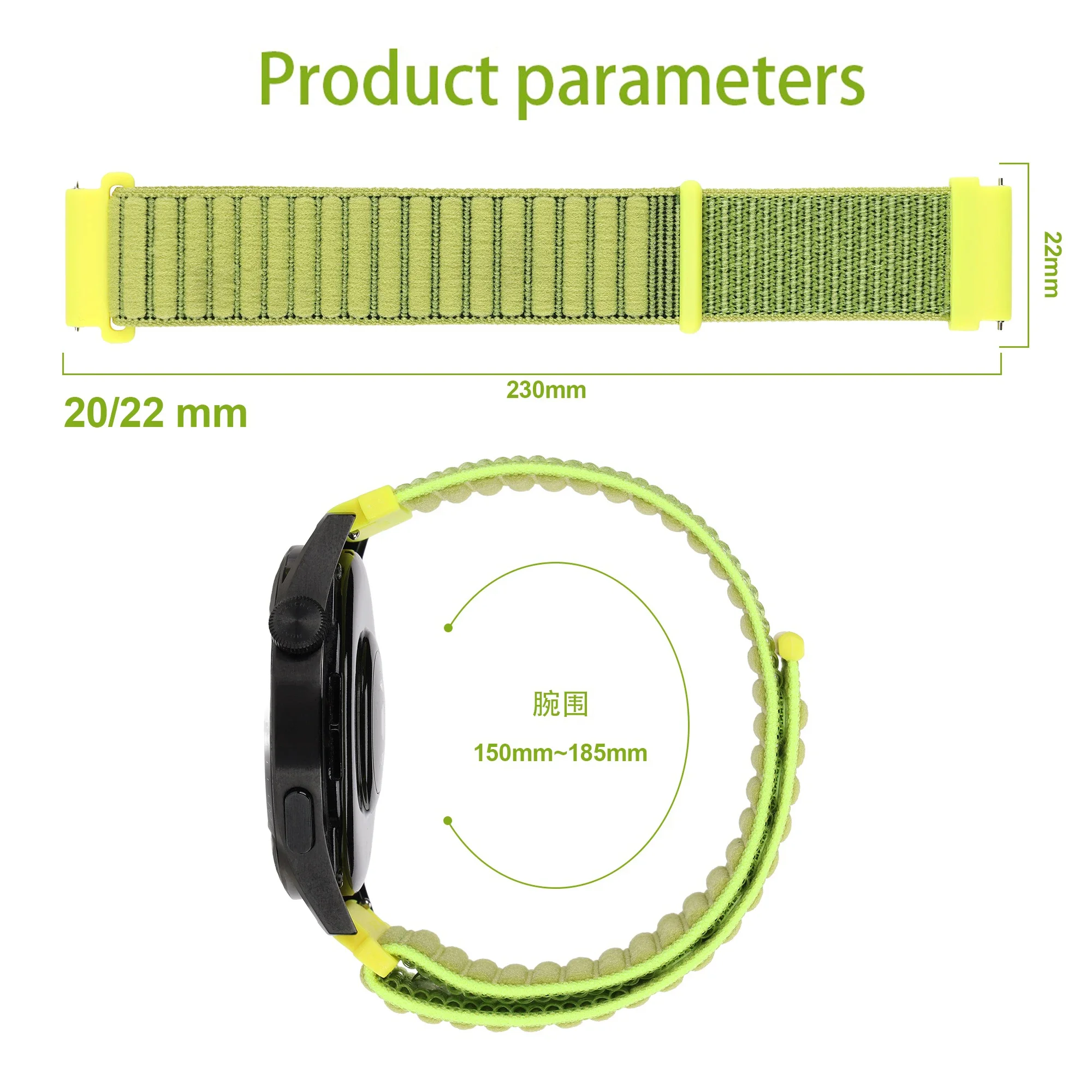 20 22mm Nylon Loop Strap For Amazfit BALANCE 2/Bip 6 5 Braided Band For GTR 4 3 Pro/GTR 42mm 47mm/GTS 4 2 Mini/Stratos Bracelets