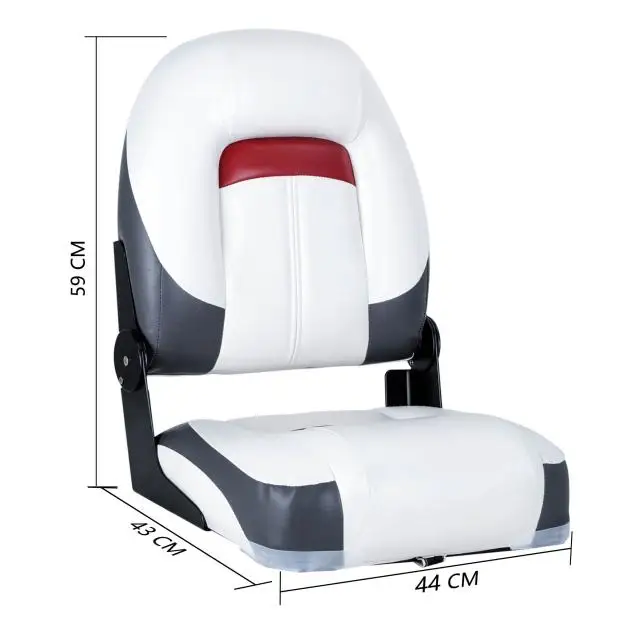 Wholesale Customized Deluxe Folding Boat Seats Marine High Back Swivel Jet Boat Seats for Bass Boats