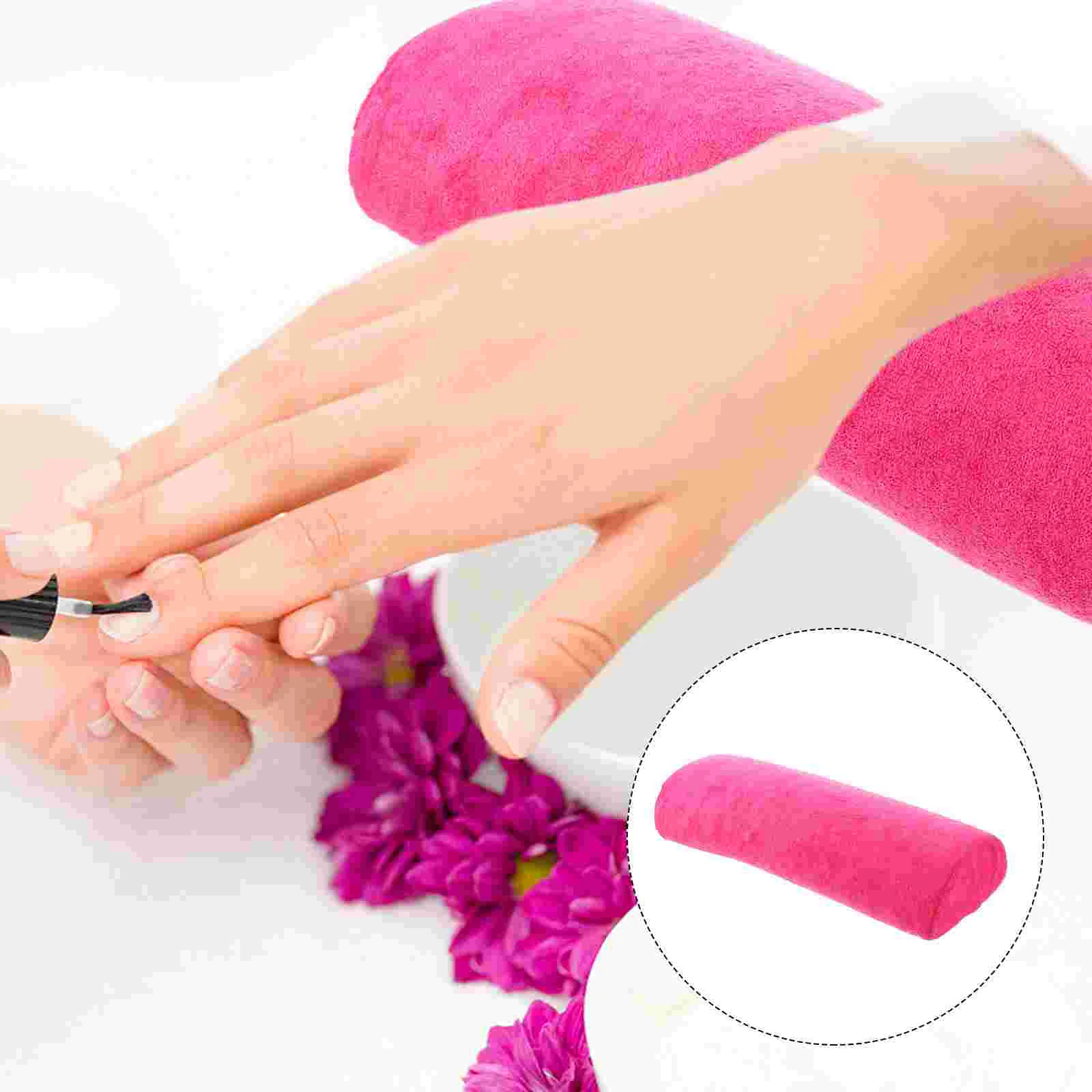 

Half Round Manicure Hand Pillow Wrist Cushion Rest Arm Nail for Bed Pillows Dedicated