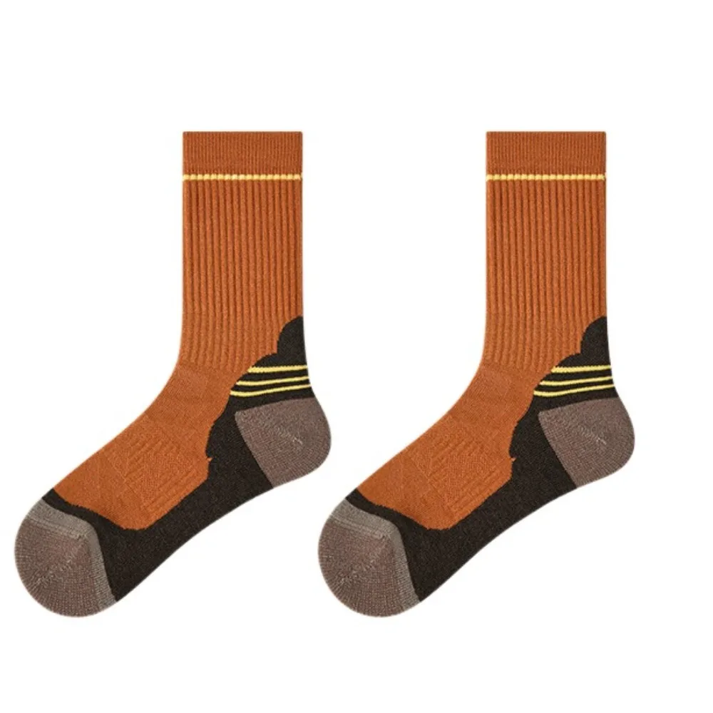 

Толстые дизайнерские носки для бега. Теплые износостойкие спортивные носки. Высокие эластичные уличные походные носки. Зимний сезон.