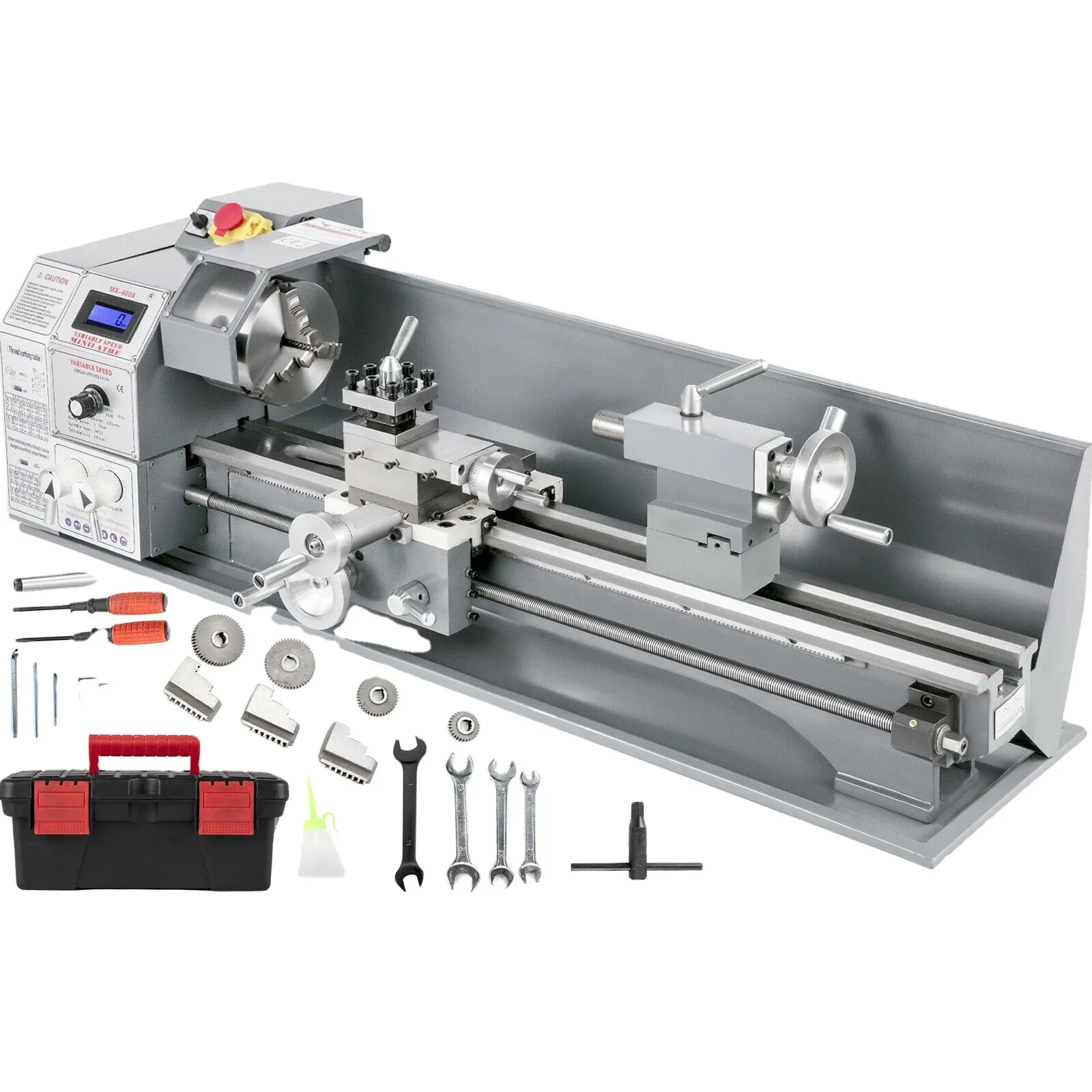 

550w Precision Mini Lathe 7"x14" Metalworking Mini Metal Lathe Machine Desktop Lathe