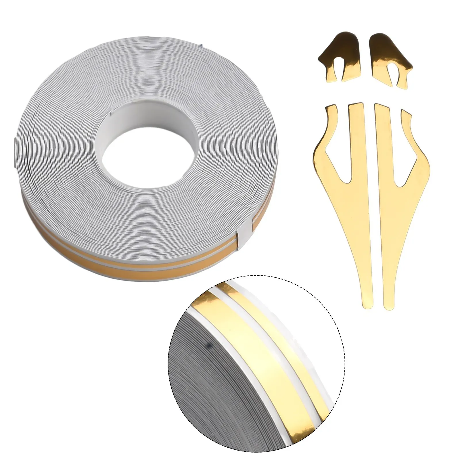 Vinyl Car Tape Double Line Pinstriping 32Feet Length Decal Sticker for Cars Motorcycles Bicycles Helmets and Body Surfaces