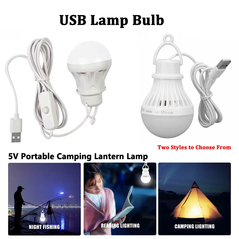 LED Lantern Camp Light Lamp Usb Emergency Bulb Hanging Tent Lamp for Work BBQ Fishing Repair Out Door Camping Equipment