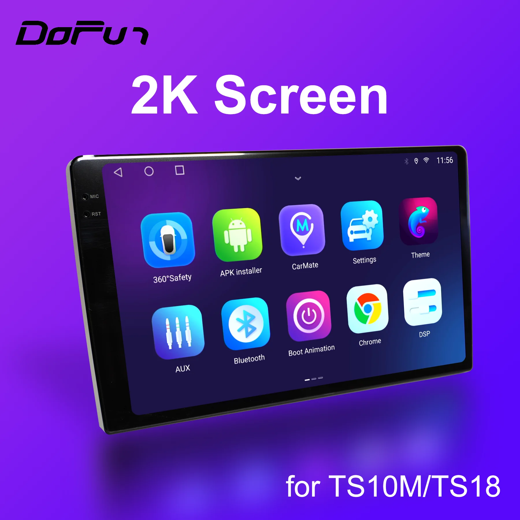 

9.5 inch 2K Screen for Android Head Unit