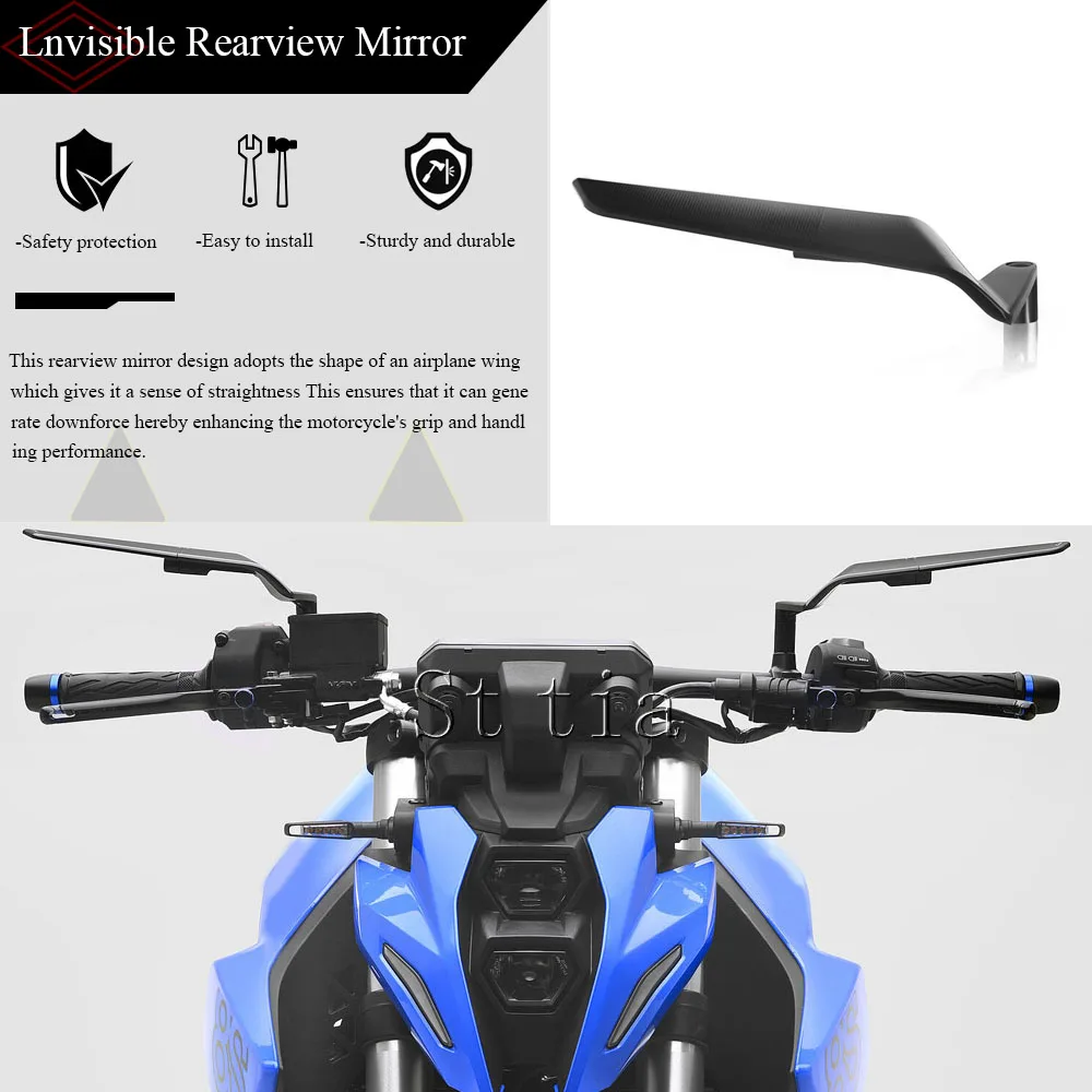 

Новые алюминиевые боковые зеркала с ЧПУ для мотоцикла, зеркало заднего вида для SUZUKI GSX ​ -8S GSX 8S GSX8S 2023-2025 Зеркала заднего вида на руль