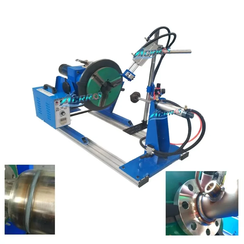 3 Jaw Quick Chuck 220mm 100kg Rotary Turntable Welding Positioner