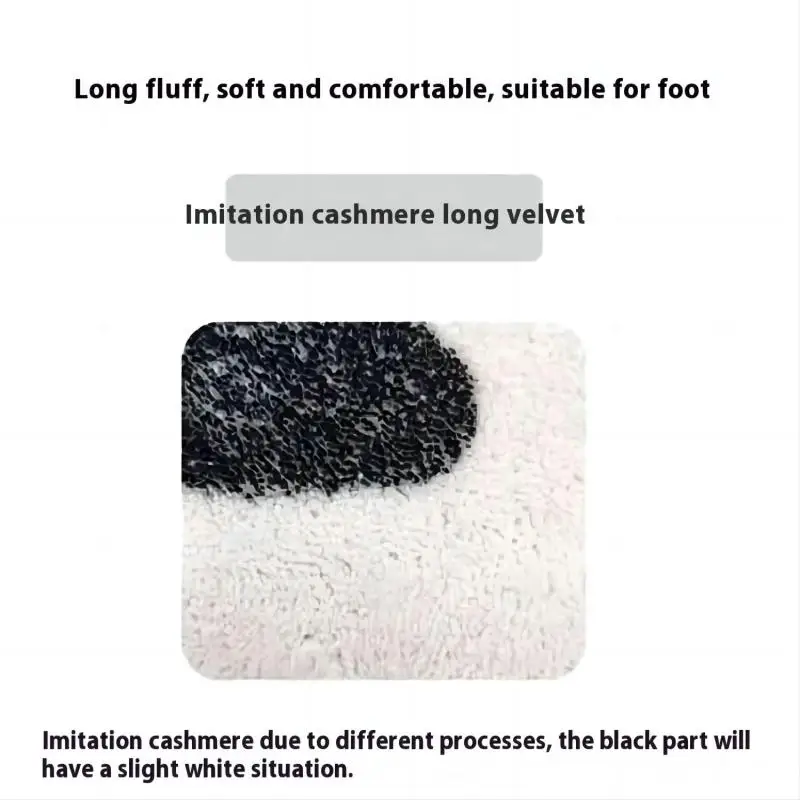 VIKAMA Cute Cartoon Bread Shaped Imitation Cashmere Carpet Soft Bathroom Absorbent Floor Mat Home Decoration Bedroom Bed Blanket