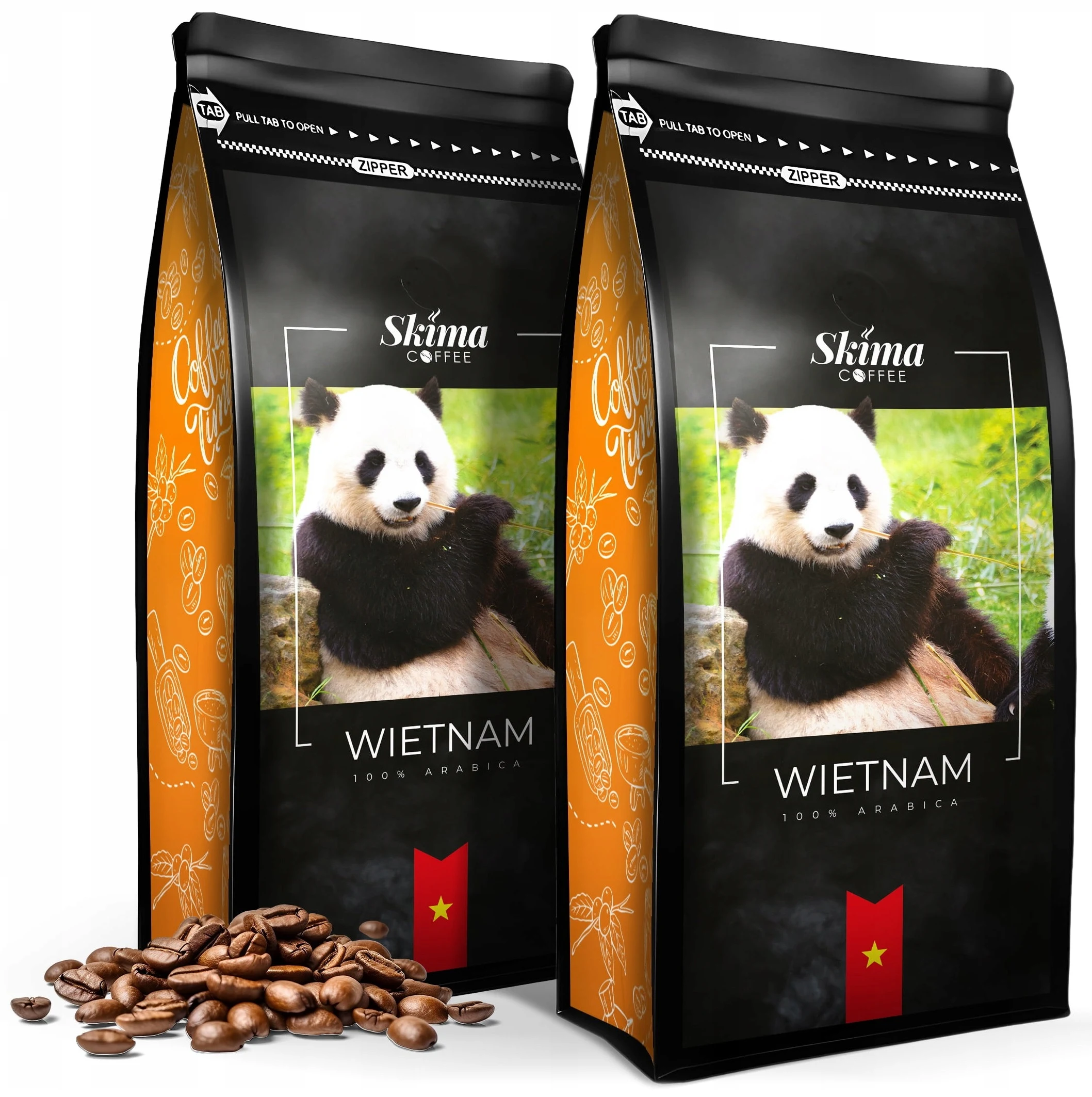 Coffee Beans 2x1kg Vietnam 100% Arabica Freshly Roasted for Skima Machine