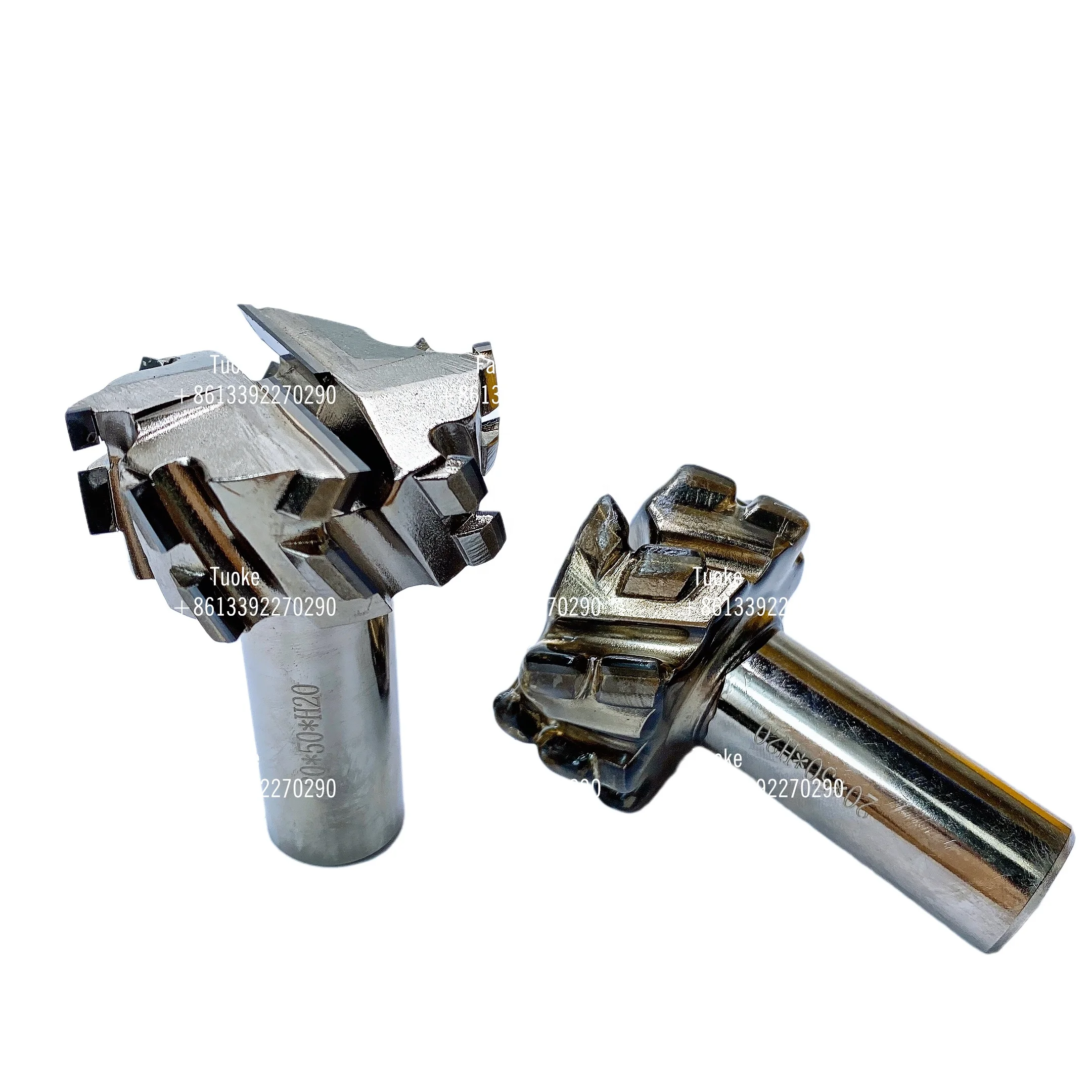 TUOKE Sht220 High Performance Diamond Woodworking Milling Cutter 20X20X50 Reverse PCD Straight Knife for Cutting Machine Machine