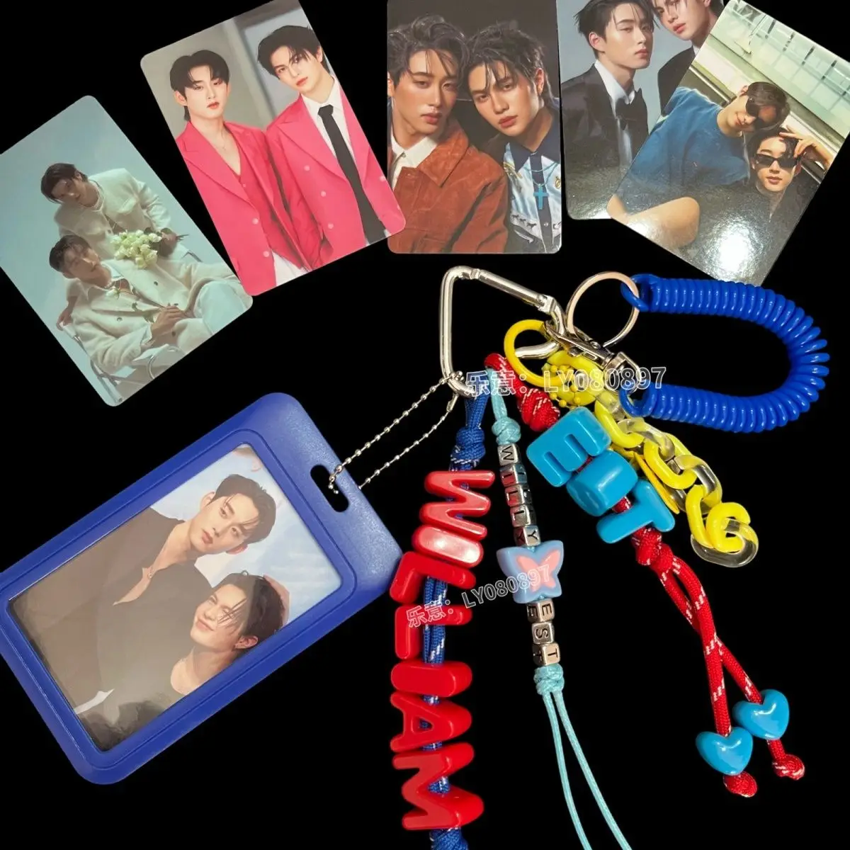 Thailand Stars Drama ThamePoSeries Williamest Acrylic Pendant key Holder Bags keychain photo keychain