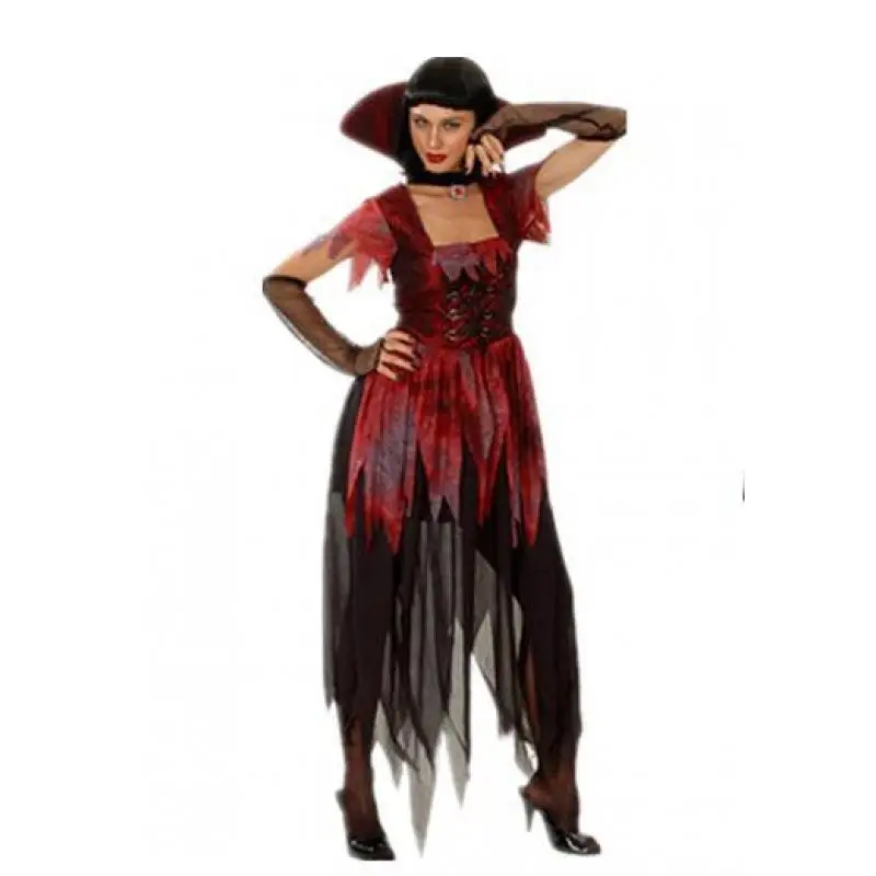 Disfraz de terror de Halloween para mujer, traje de Terror para actuación de Festival, disfraz de escenario, ropa tradicional china