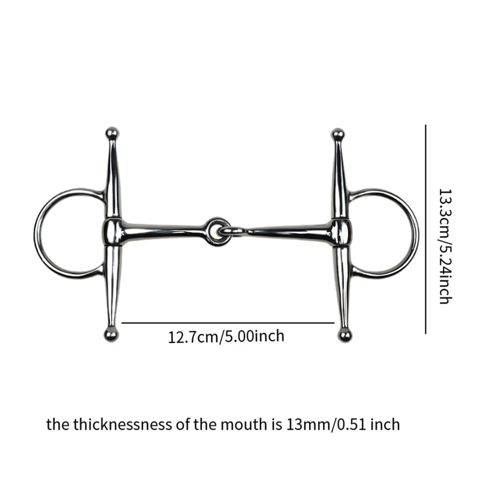 Horse Bit Horse Training Tool H Shape Easy to Use Heavy Duty Stainless Steel