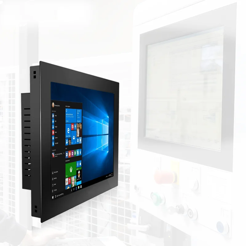 

17 Inch Resistive Industrial Panel Intel Core I5 4G+128G PC Embedded / Wall-mounted Install Touch Panel Monitor