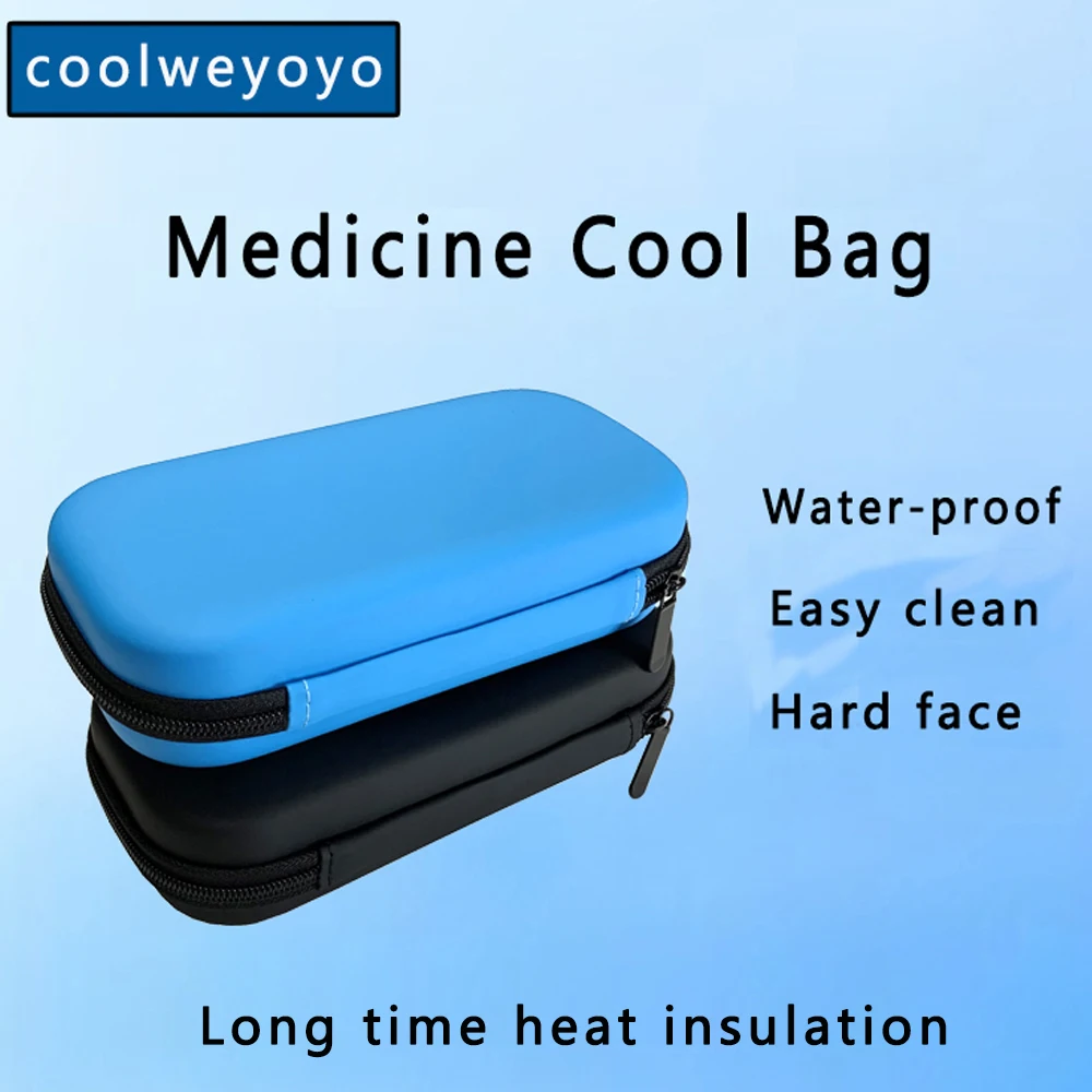 Water-proof PU Insulin Cooler Bag Portable Insulated Diabetic Insulin Travel Case Cooler Box Bolsa Termica Aluminum Foil ice bag