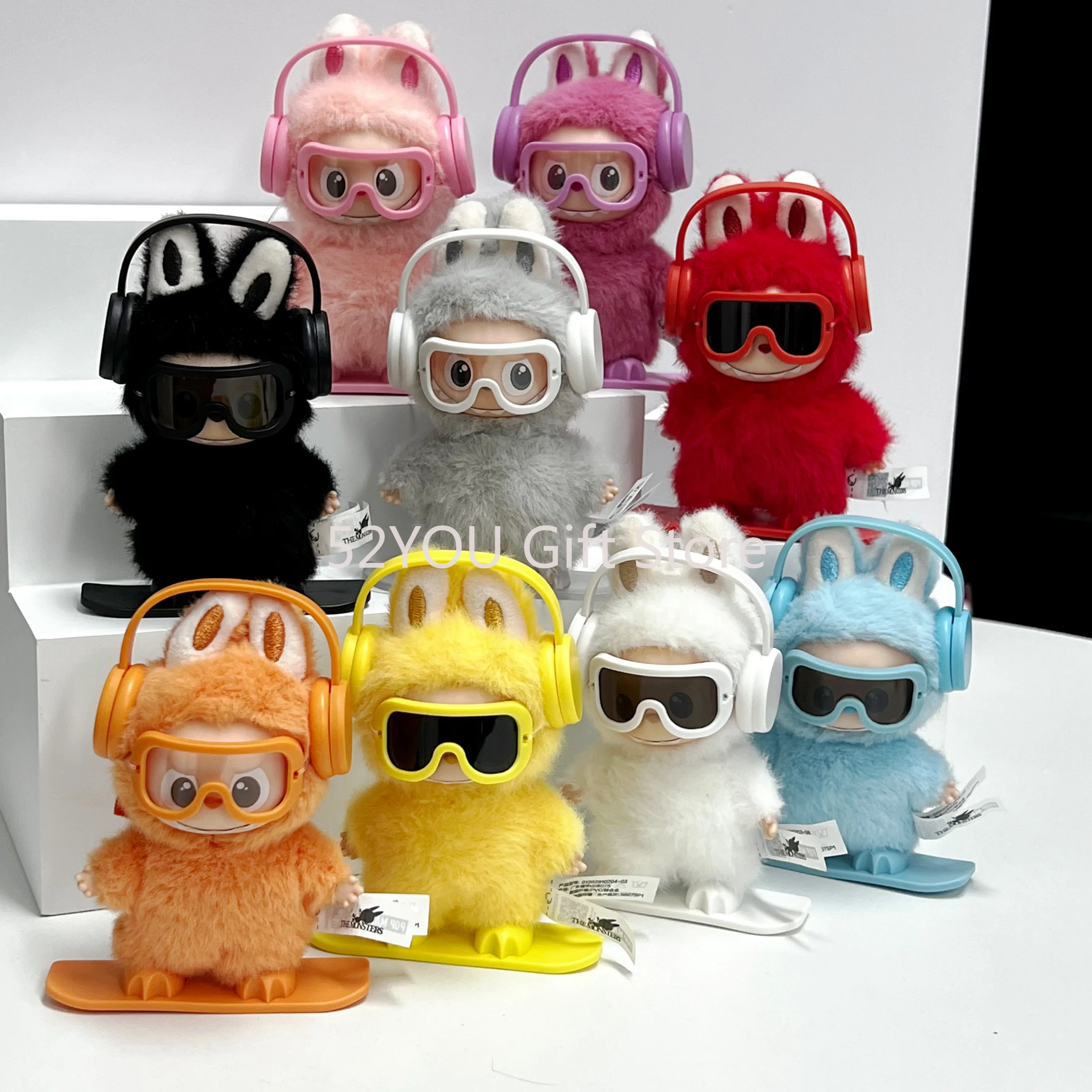 

DIY Accessories for Labubu 4.0 Shoes with Lenses Glasses Stylish Plastic Ski Suit Headphone Set Plush Doll Decora Birthday Gift