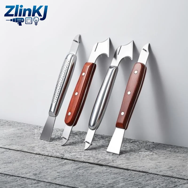 Professional Tile Gap Repair Hook Knife Stainless Steel Ceramic Tile Gap Cleaner Scraper Floor Nail Pullers Motorcycle Hand Too