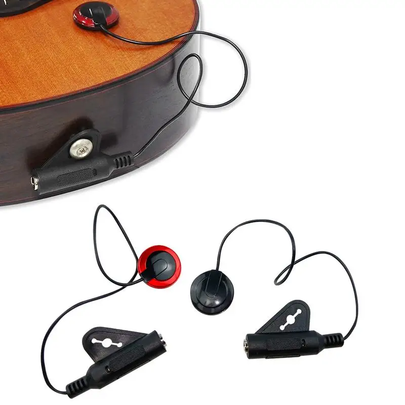 Piezoelectric Contact Pickup for Acoustic Guitars, Ukuleles, Harps, and Banjos - Easy Install, High Quality