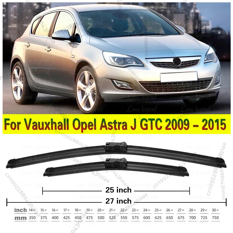 For Vauxhall Opel Astra J GTC 2009-2015 2010 2011 2012 2013 Wiper Front Wiper Blades Windshield Windscreen Window Brush 27