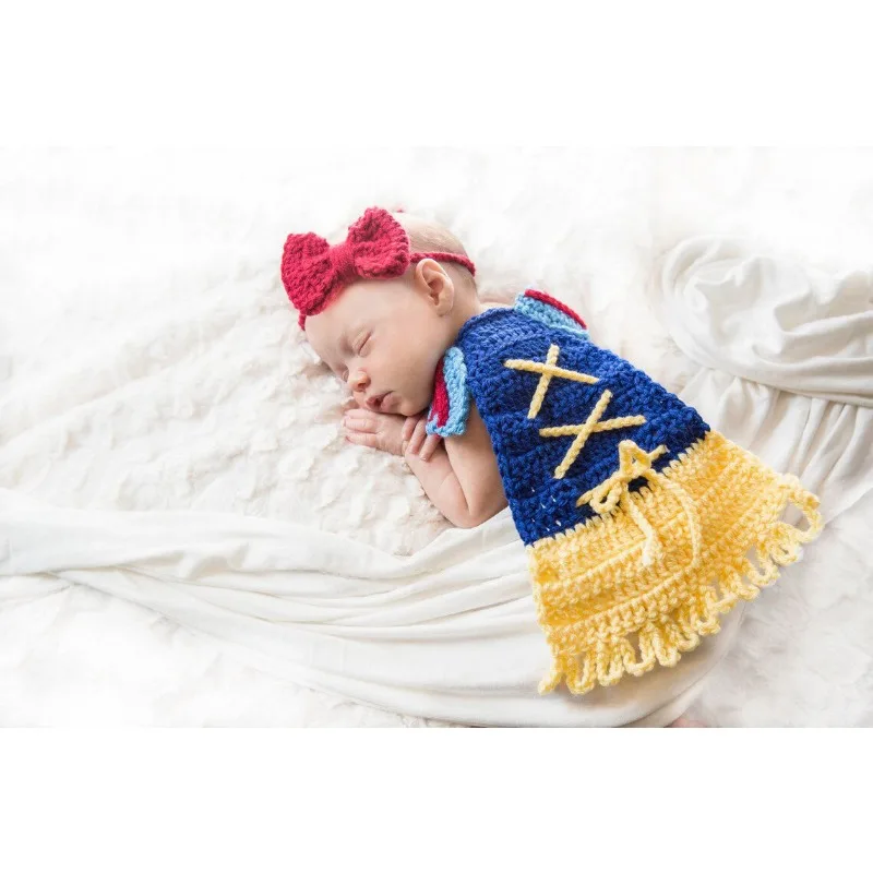 New Newborn Photography Clothing Full Moon Newborn Baby Photography Woolen Mouse Superman Clothing Newborn Photography Outfit