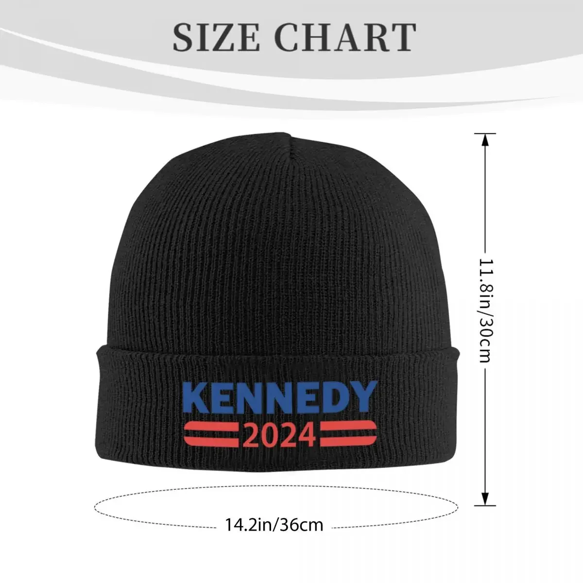 Vote Kennedy 2024 For President Warm Knitted Cap Fashion Bonnet Hat Autumn Winter Outdoor Beanies Hats for Unisex Adult