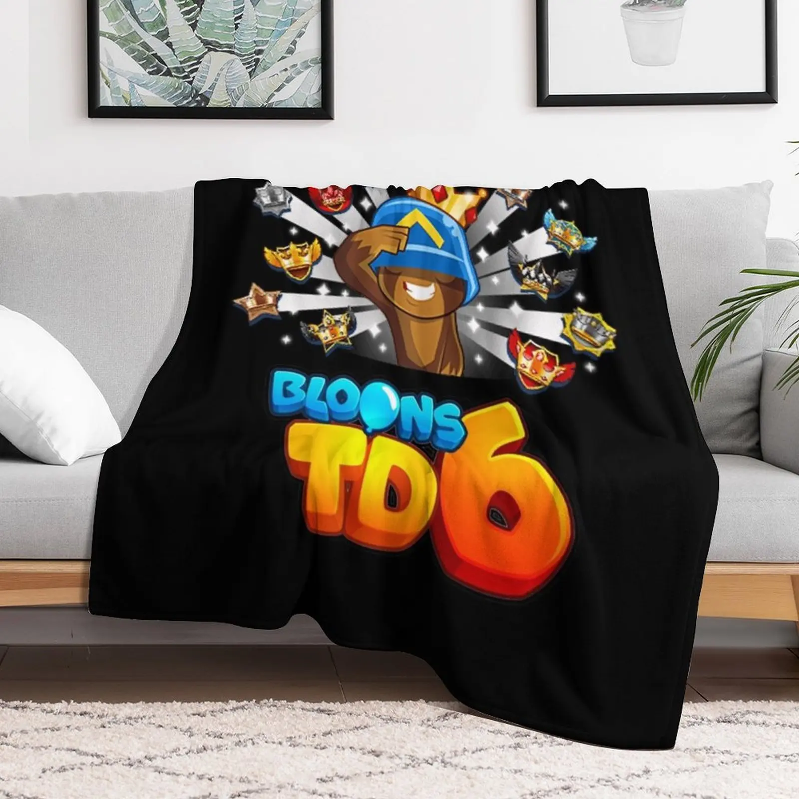 Bloons Td 6 For Kids Throw Blanket Picnic christmas decoration Custom Bed covers Blankets