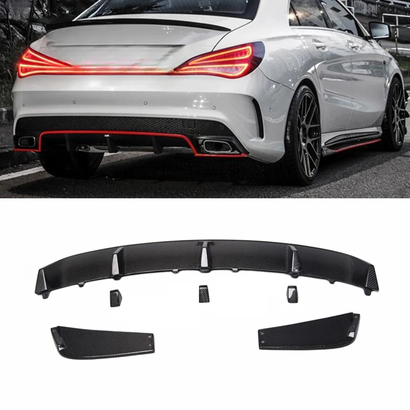 

Factory Hot Selling High Quality CLA Class W117 RZ CLA200 CLA250 CLA260 Style Rear Diffuser Carbon Fiber Body Kits for Car Bumpe