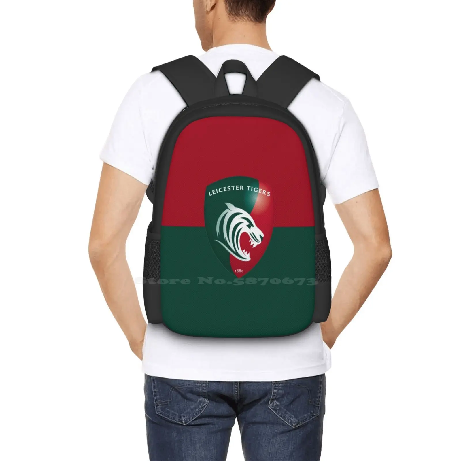 Mochila de moda de Leicester Tigers, gran oferta, bolsos deportivos de Inglaterra, Premiership Rugby Gallagher