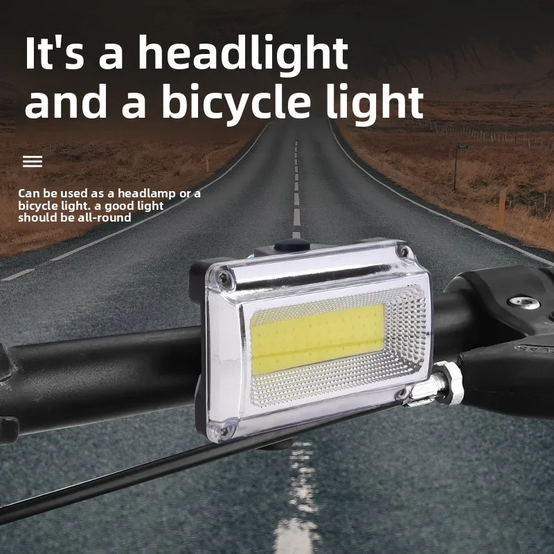 LED High-brightness Headlamp, Wearable, Rechargeable COB Large Floodlight Work Lamp, Bicycle Light, Mining Lamp, Beekeeping Lamp